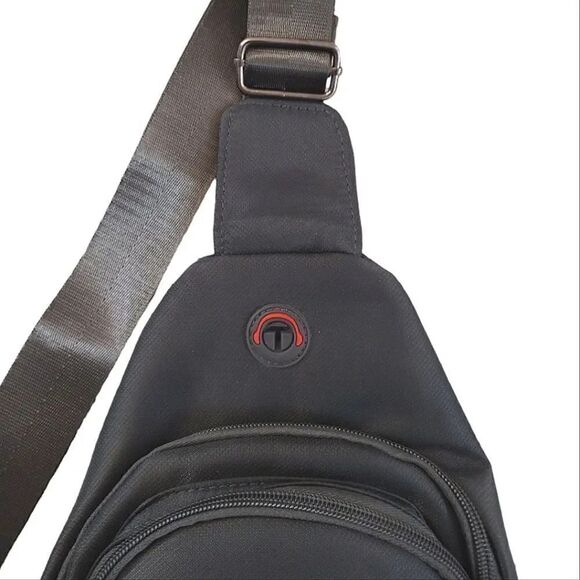 Westend Grey Nylon Unisex Crossbody Sling Bag NWOT - Picture 5 of 12